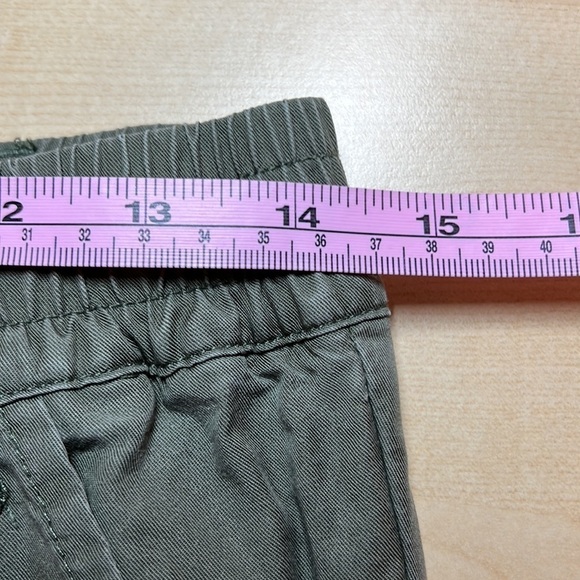 TABARI Olive Green Jogger Pull-On Button Cuffs Size Medium - Picture 7 of 8